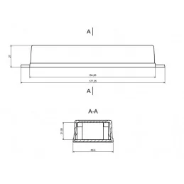 OBUDOWA PLASTIKOWA 155 X 49 X 27 Z51U CZARNA ABS