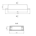 OBUDOWA PLASTIKOWA 90 X 65 X 22 Z53U CZARNA ABS