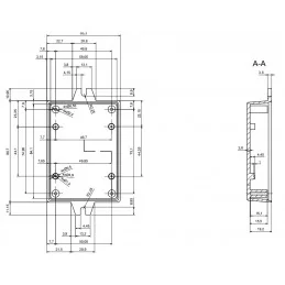 OBUDOWA PLASTIKOWA 90 X 65 X 22 Z53U CZARNA ABS