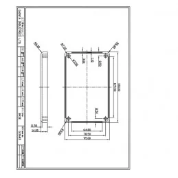 OBUDOWA PLASTIKOWA 150X 95 X 28.5/49.5 G1168B ABS