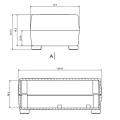 OBUDOWA PLASTIKOWA 120 X 70 X 44 Z30A JASNA