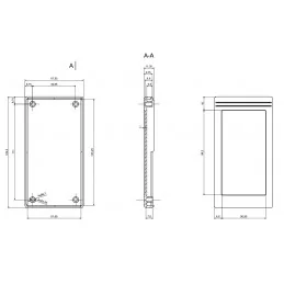 OBUDOWA PLASTIKOWA 129 X 68 X 20 Z34A CZARNA