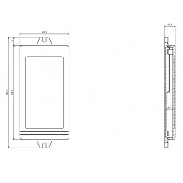 OBUDOWA PLASTIKOWA 129 X 68 X 14.7 Z34AU CZARNA