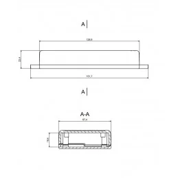 OBUDOWA PLASTIKOWA 129 X 68 X 24 Z34U JASNA