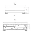 OBUDOWA PLASTIKOWA 143 X 119 X 32 Z28 CZARNA PEŁNA