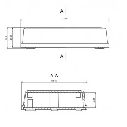 OBUDOWA PLASTIKOWA 132.5 X 98.5 X 29 Z29 CZARNA