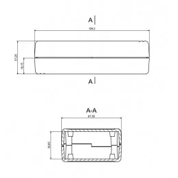 OBUDOWA PLASTIKOWA 129.2 X 67.6 X 37.7 Z34B CZARNA