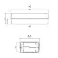 OBUDOWA PLASTIKOWA 129.2 X 67.6 X 37.7 Z34B CZARNA