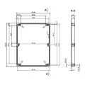 OBUDOWA PLASTIKOWA 224 X 174 X 8 Z90 JASNA