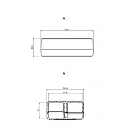 OBUDOWA PLASTIKOWA 84 X 69 X 30 Z23 NIEBIESKA