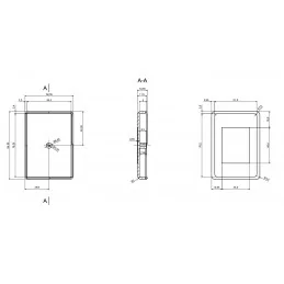 OBUDOWA PLASTIKOWA 84 X 69 X 30 Z23 NIEBIESKA