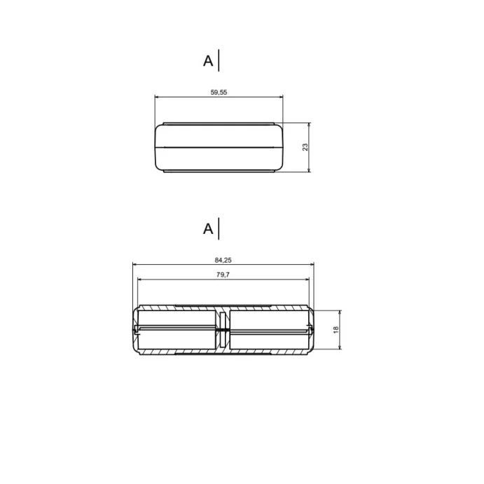 OBUDOWA PLASTIKOWA 84 X 59 X 22 Z23A NIEBIESKA