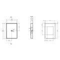 OBUDOWA PLASTIKOWA 84 X 59 X 22 Z23A CZERWONA