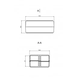 OBUDOWA PLASTIKOWA 84 X 59 X 38 Z23B CZERWONA