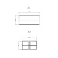 OBUDOWA PLASTIKOWA 84 X 59 X 38 Z23B CZERWONA