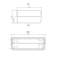 OBUDOWA PLASTIKOWA 66 X 47 X 24 Z24A CZERWONA