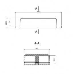 OBUDOWA PLASTIKOWA 84 X 59 X 30 Z23U CZARNA