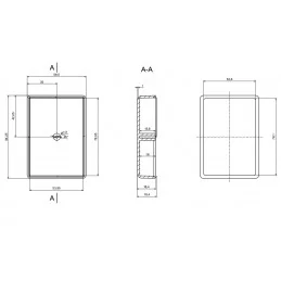 OBUDOWA PLASTIKOWA 84 X 59 X 30 Z23U CZARNA