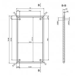 OBUDOWA PLASTIKOWA 124 X 71.5 X 38 Z77 JASNA