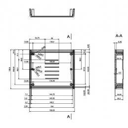 OBUDOWA PLASTIKOWA 139 X 159 X 59 Z4A JASNA WENTYLOWANA