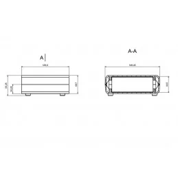 OBUDOWA PLASTIKOWA 129.6 X 149.3 X 50 Z4 JASNA PEŁNA