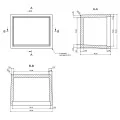 OBUDOWA PLASTIKOWA 20 X 16.3 X 14.6 Z81 ABS Z WIECZKIEM