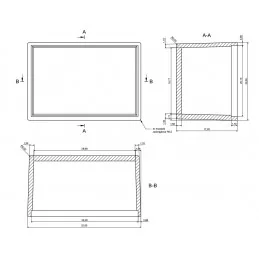 OBUDOWA PLASTIKOWA 33 X 22 X 17.2 Z83 ABS Z WIECZKIEM