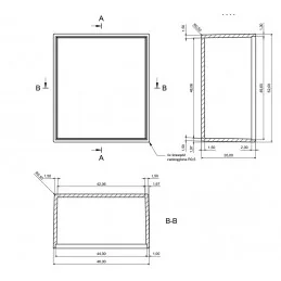 OBUDOWA PLASTIKOWA 52.0 X 46.0 X 26.0 Z87 ABS Z WIECZKIEM