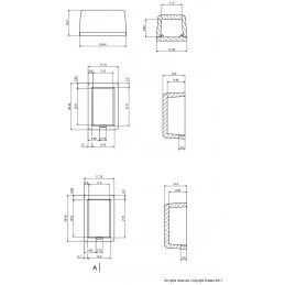 OBUDOWA PLASTIKOWA 26 X 17 X 15 Z63 CZARNA