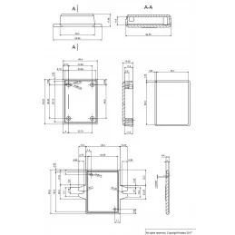 OBUDOWA PLASTIKOWA 64.5 X 49.5 X 17.7 Z69U