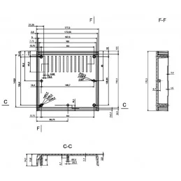 OBUDOWA PLASTIKOWA 197 X 188 X 70 Z1 JASNA WENTYLOWANA