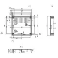 OBUDOWA PLASTIKOWA 197 X 188 X 70 Z1 JASNA WENTYLOWANA