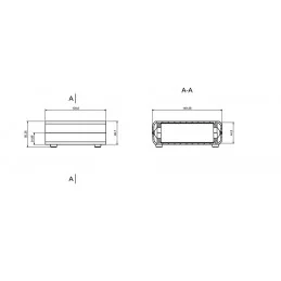 OBUDOWA PLASTIKOWA 129.6 X  149.3 X 50 Z4 CZARNA