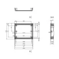 OBUDOWA PLASTIKOWA 129.6 X  149.3 X 50 Z4 CZARNA