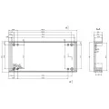 OBUDOWA PLASTIKOWA 200.2 X 90.1 X 49 Z5B CZARNA