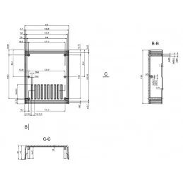 OBUDOWA PLASTIKOWA 178 X 147 X 90 Z2A CZARNA WENTYLOWANA