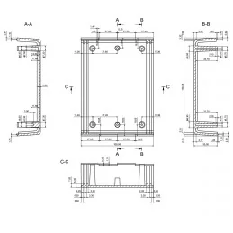 OBUDOWA PLASTIKOWA 110 X 150 X 70 Z3 JASNA PEŁNA