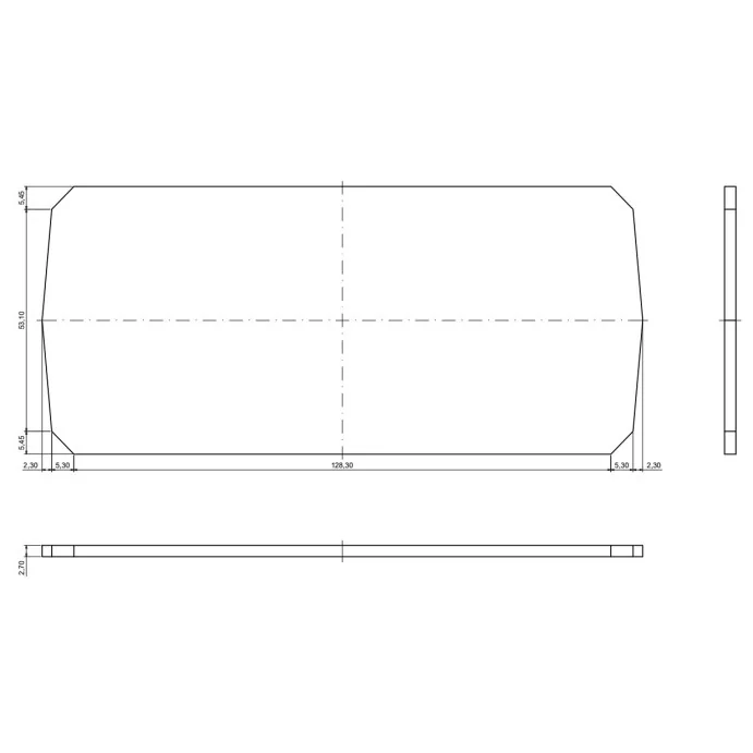 OBUDOWA PLASTIKOWA 110 X 150 X 70 Z3 JASNA PEŁNA