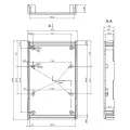 OBUDOWA PLASTIKOWA 146 X 91 X 43.3  Z50 CZARNA ABS