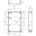 OBUDOWA PLASTIKOWA 146 X 91 X 43.3  Z50 CZARNA ABS