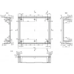 OBUDOWA PLASTIKOWA 179 X 150 X 70 Z2 PEŁNA