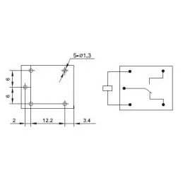 PRZEKAŹNIK JZC-21F 10A/12V 4088