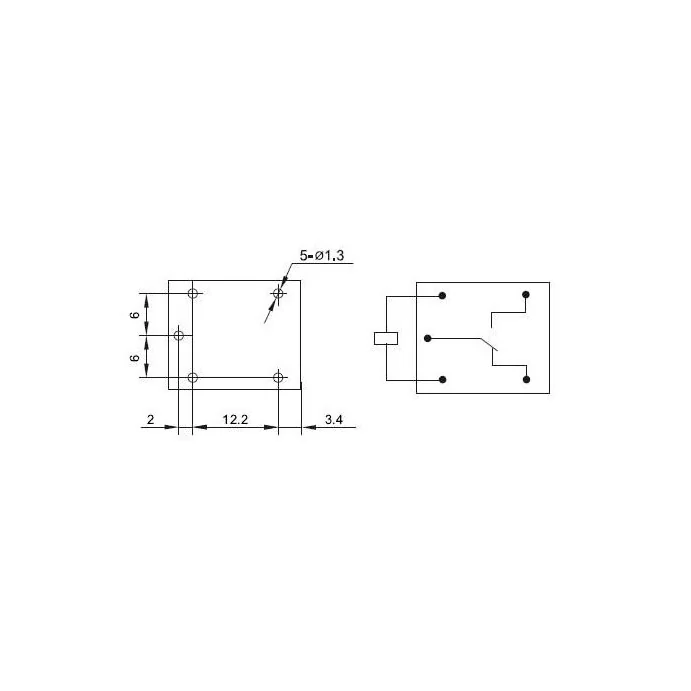 PRZEKAŹNIK JZC-21F 10A/12V 4088