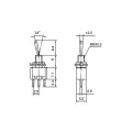 PRZEŁĄCZNIK DŹWIGNIOWY SMTS-102 2 POZYCJE 3 PIN