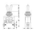 PRZEŁĄCZNIK DŹWIGNIOWY 2 POZYCJE 2 PIN HIGHLY T-11BS 15A
