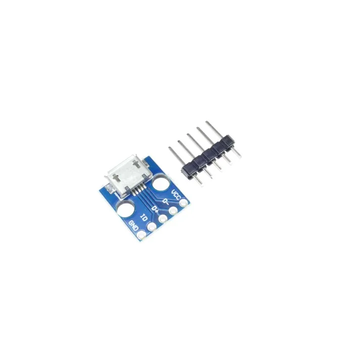 GNIAZDO MICRO USB PRZEJŚCIE NA PCB 5 PIN TYP 2