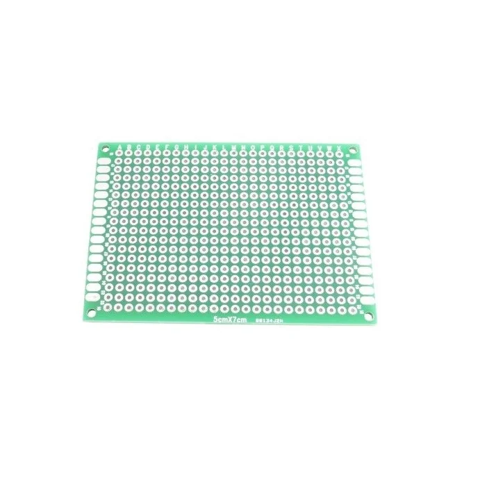 PŁYTKA UNIWERSALNA PCB 5X7 CM DWUSTRONNA