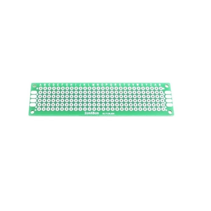 PŁYTKA UNIWERSALNA PCB 2X8 CM DWUSTRONNA