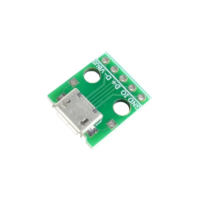 GNIAZDO MICRO USB PRZEJŚCIE NA PCB 5 PIN