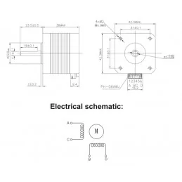 SILNIK KROKOWY 17HS4401S NEMA 17 3.8V 1.5A